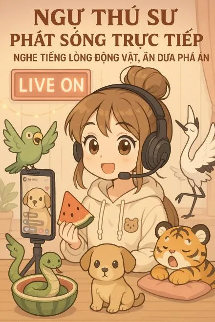 Ngự Thú Sư Livestream: Phá Án Bằng Cách Nghe Tiếng Lòng Động Vật